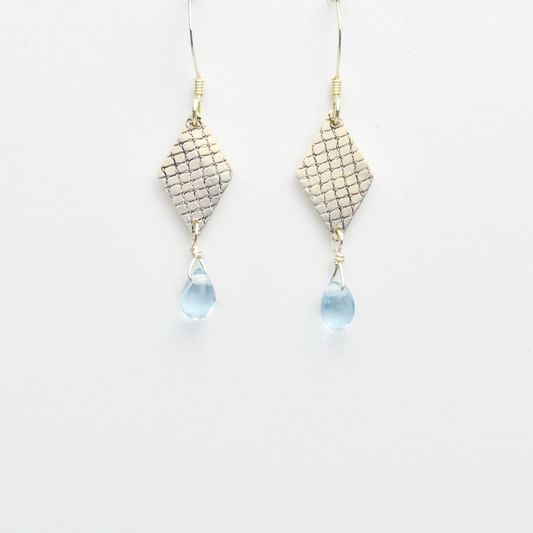 Faith Earrings in Sterling Silver and Czech Glass