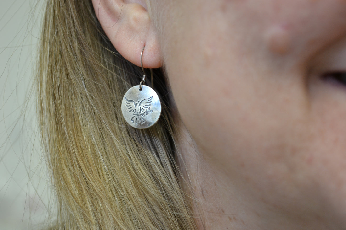 Peace Dove Earrings-Tracy Hibsman Studio