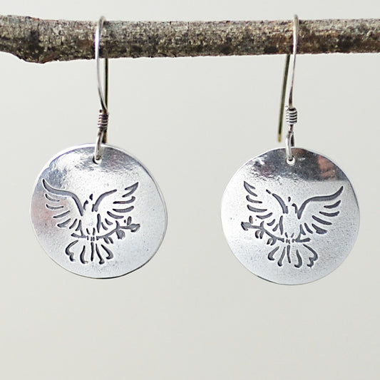 Peace Dove Earrings-Tracy Hibsman Studio