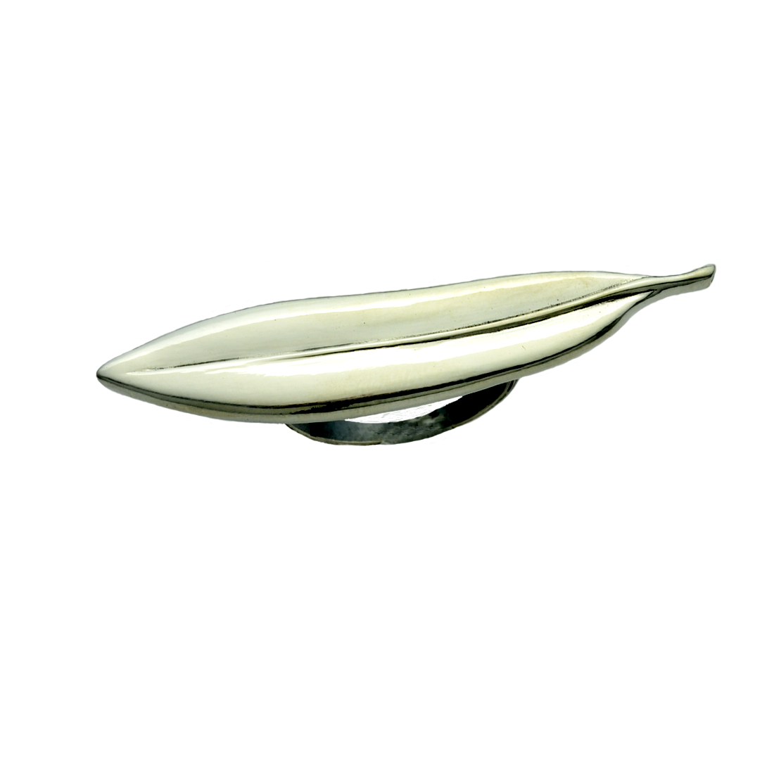 Peace Sterling Silver Olive Leaf Ring-Tracy Hibsman Studio