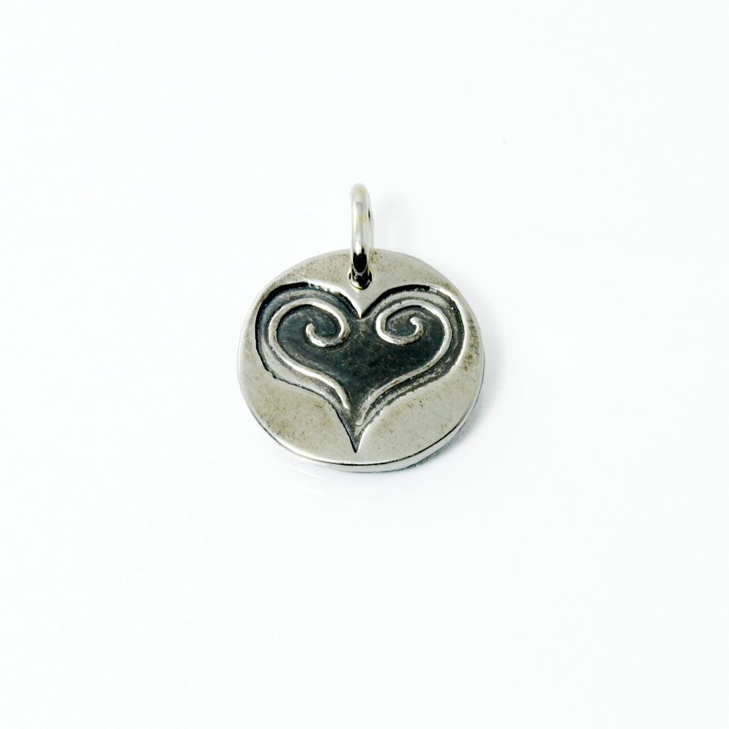 Purity of Heart Fine Silver Charm-Tracy Hibsman Studio
