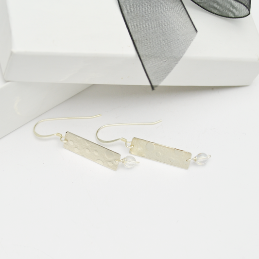 Joy Earrings in Sterling Silver and Czech Glass