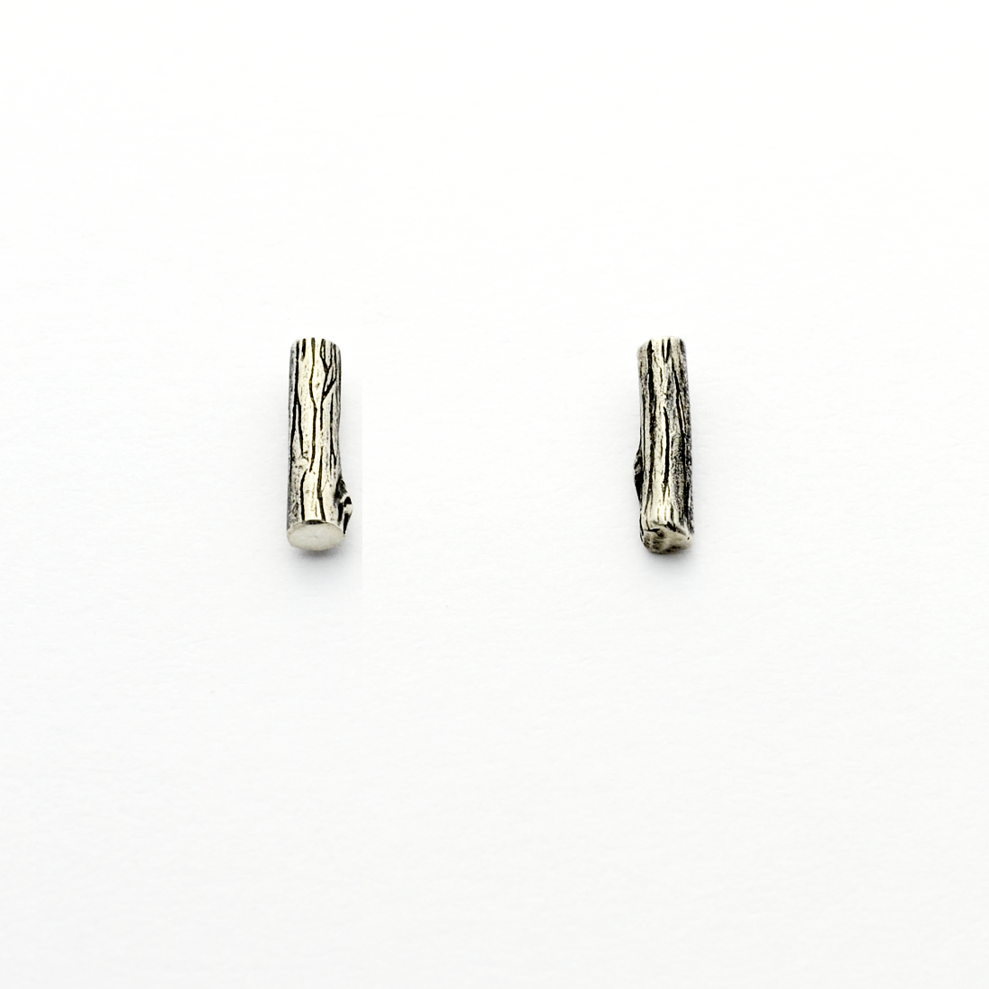 Greater Love Sterling Silver Branch Bar Stud Earrings-Tracy Hibsman Studio