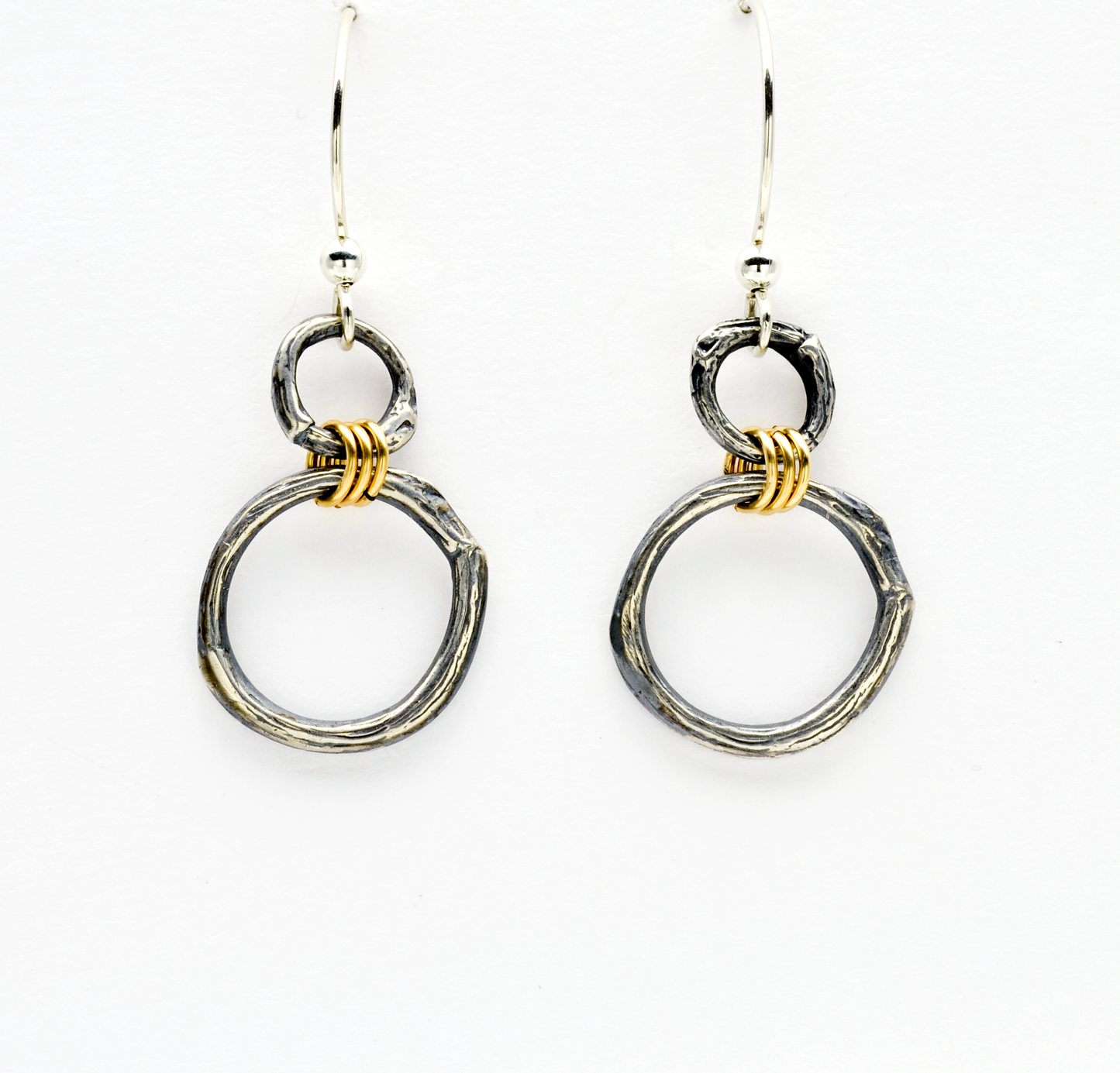 Greater Love Silver Eternity Hoop Earrings - John 15:13-Tracy Hibsman Studio