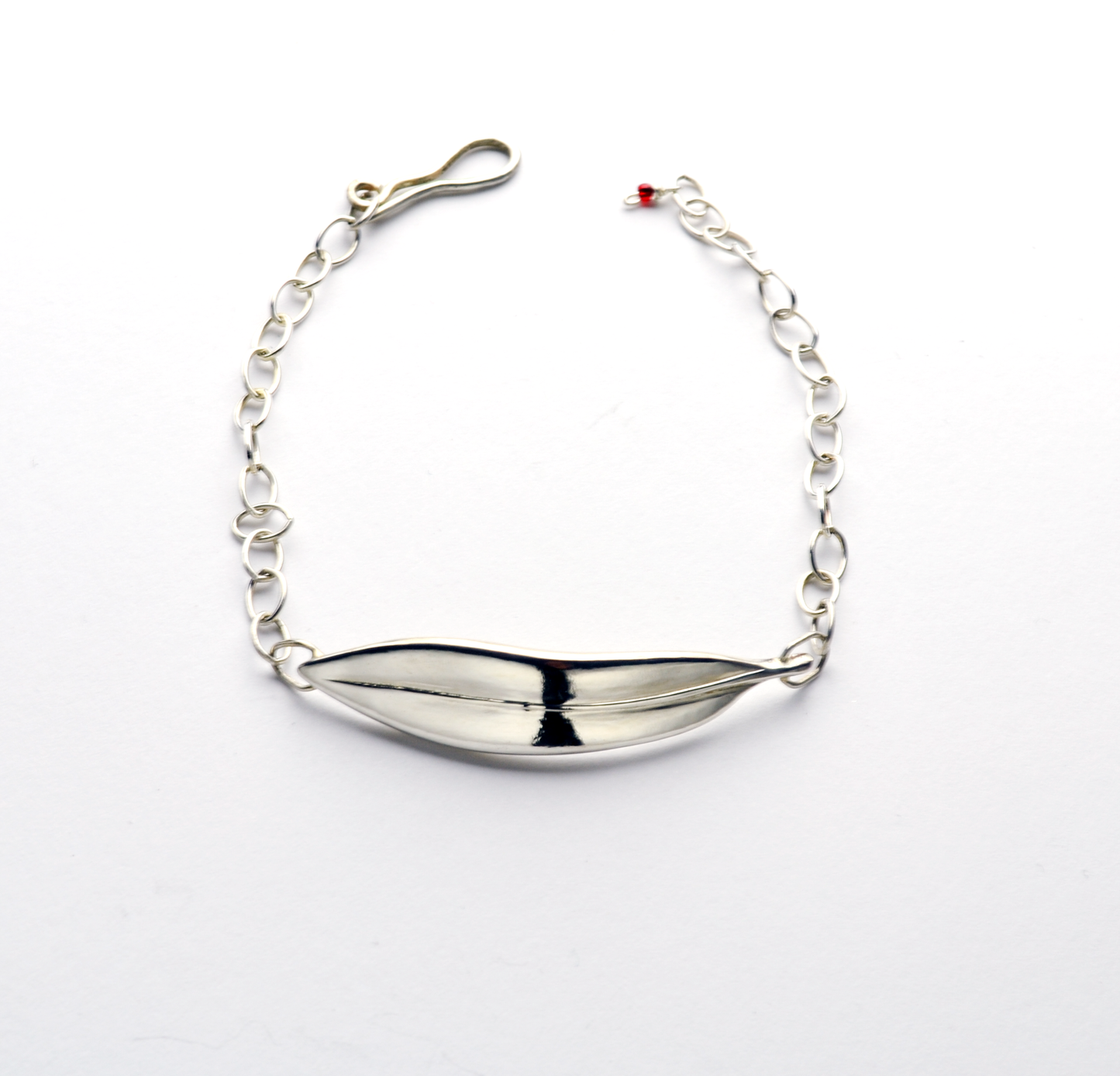 Peace Sterling Silver Olive Leaf Bracelet