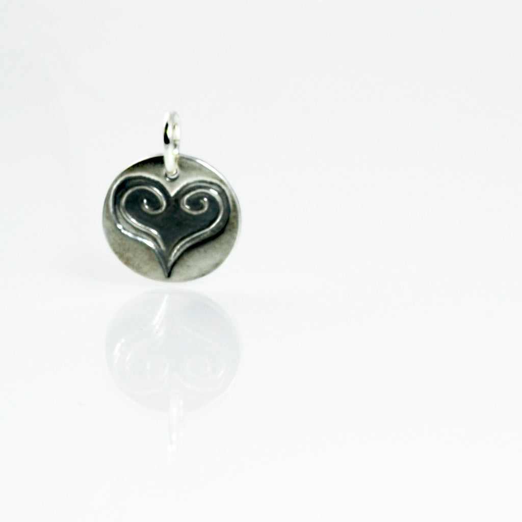 Purity of Heart Fine Silver Charm-Tracy Hibsman Studio